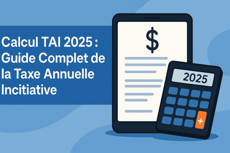 Calcul TAI 2025 : Guide Complet de la Taxe Annuelle Incitative